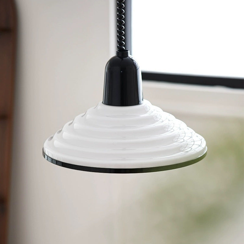 Soft White Glass Drop Pendant Light