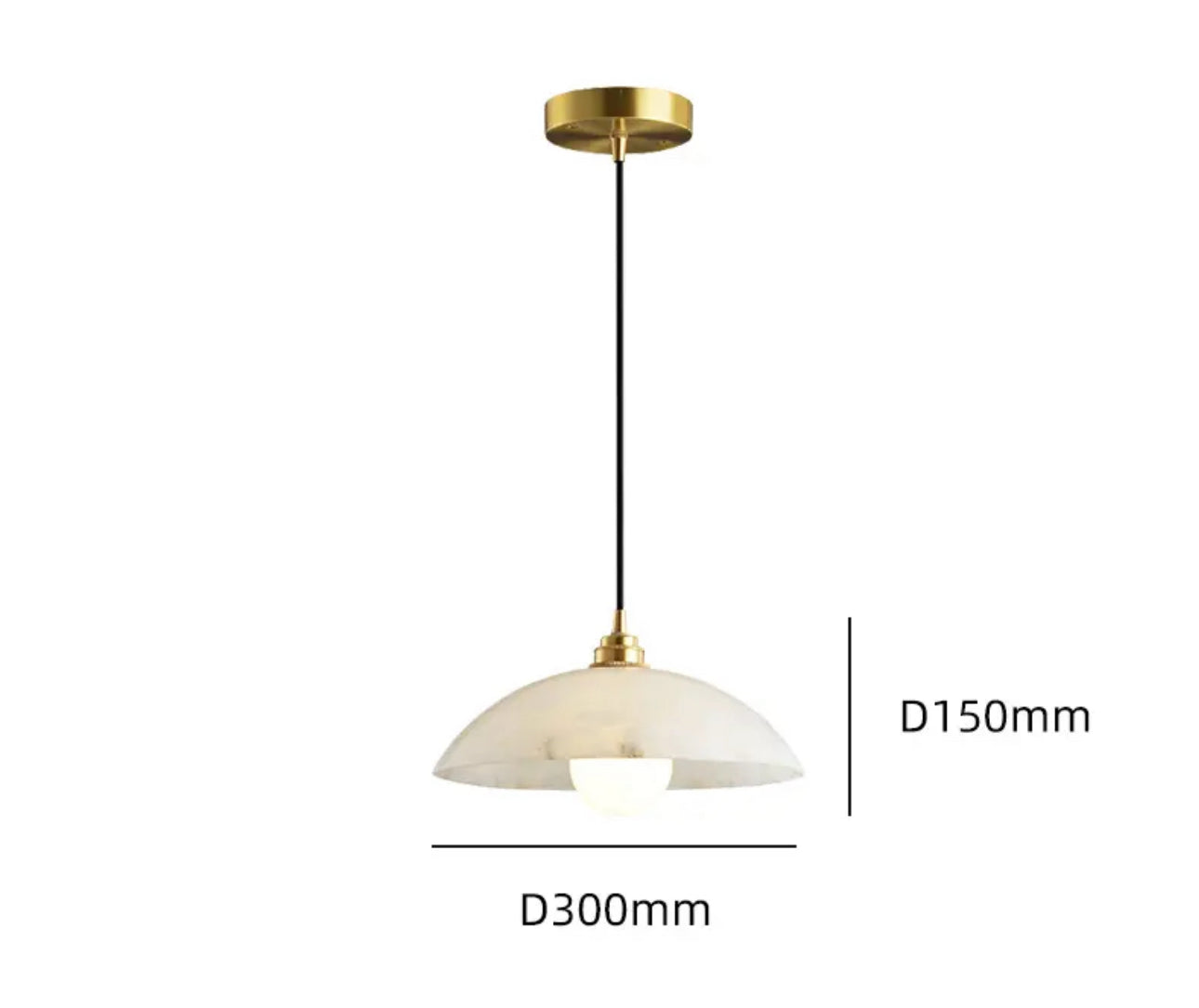 White Marble Pendant Light Fixtures