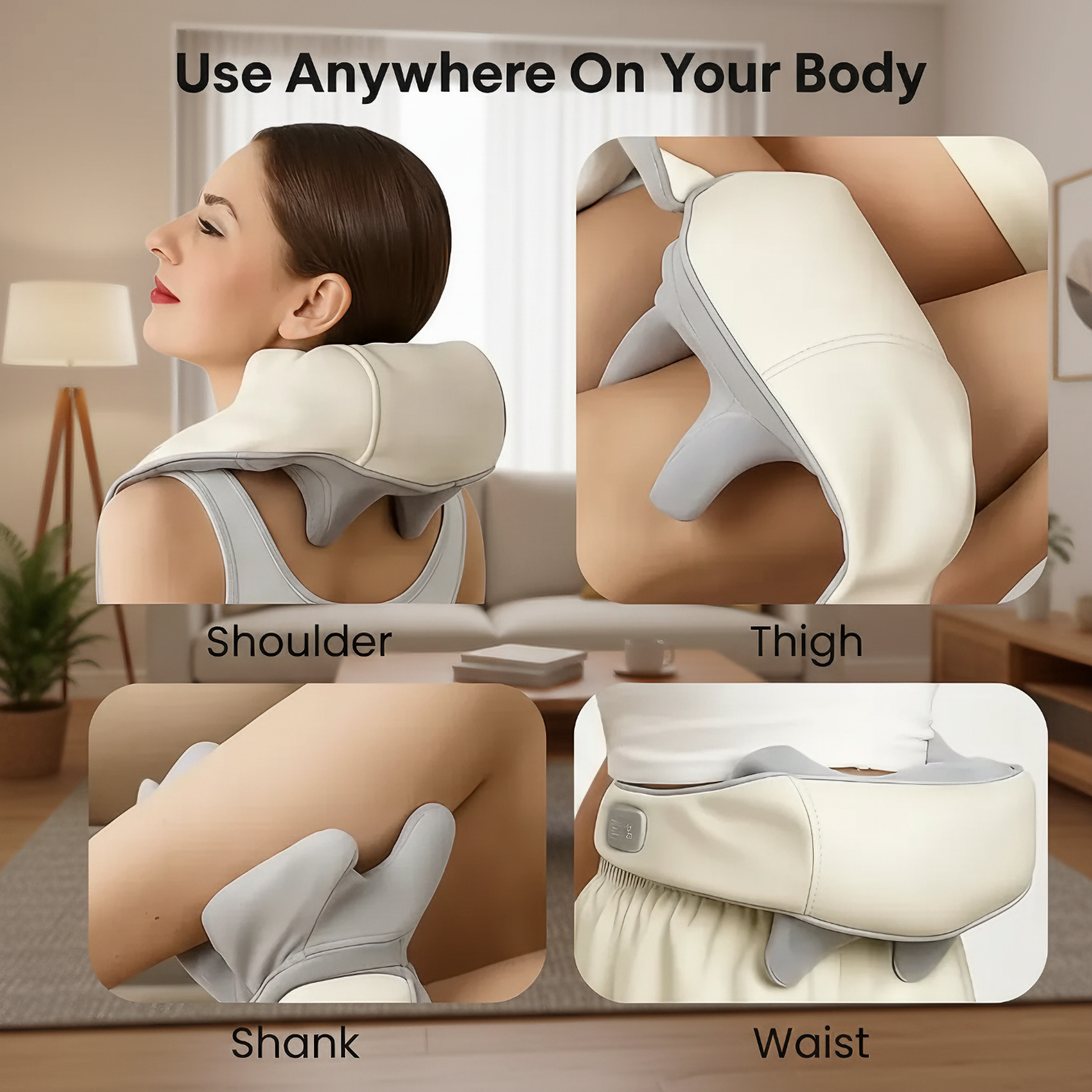 Relaxing Heat Knead Neck Massage Pillow
