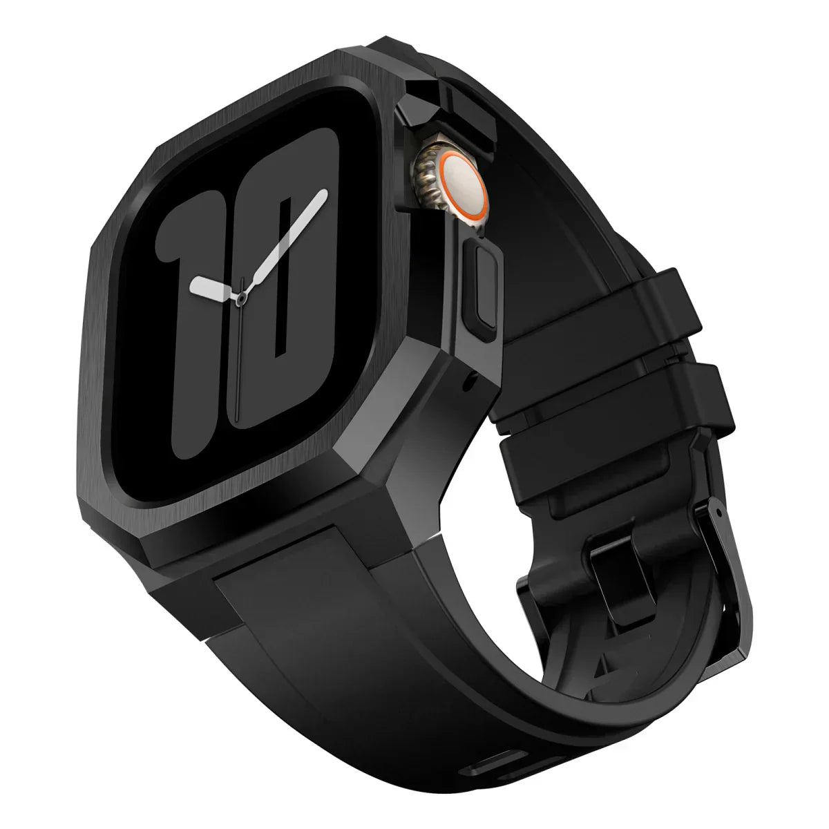 Colorful Rubber Apple Watch Strap With Metal Case