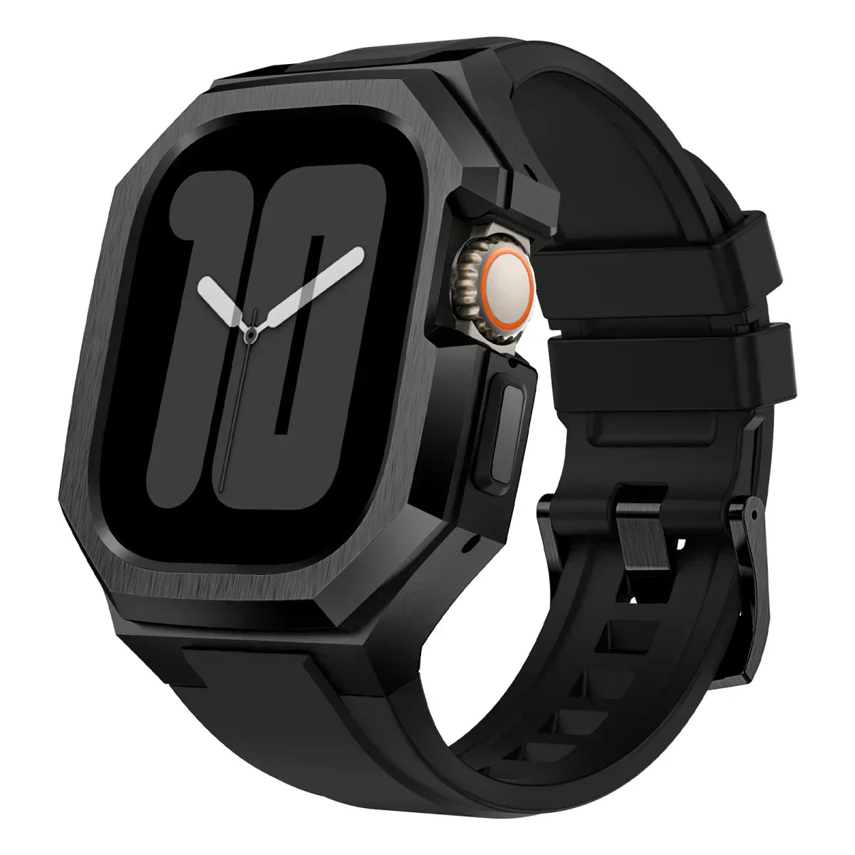 Colorful Rubber Apple Watch Strap With Metal Case