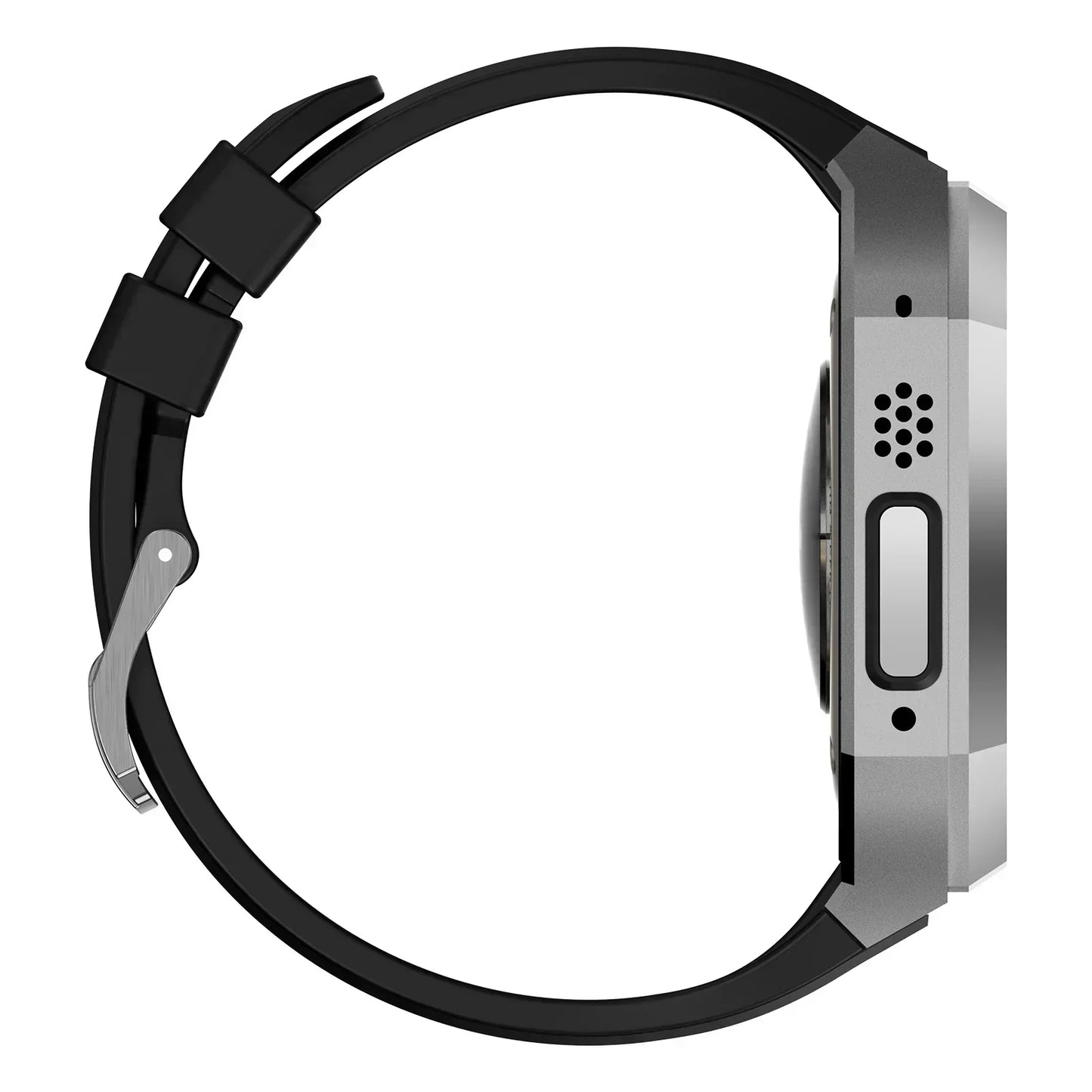 Colorful Rubber Apple Watch Strap With Metal Case