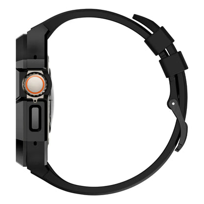 Colorful Rubber Apple Watch Strap With Metal Case