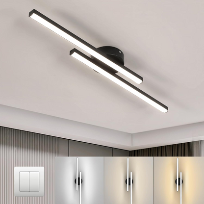Sleek Metal LED Semi Flush Mount Ceiling Light