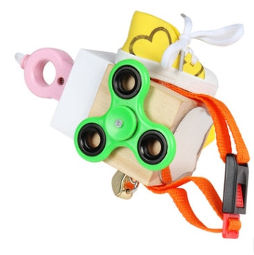 Wooden Building Block Cube Toy for Kids - Lusomart