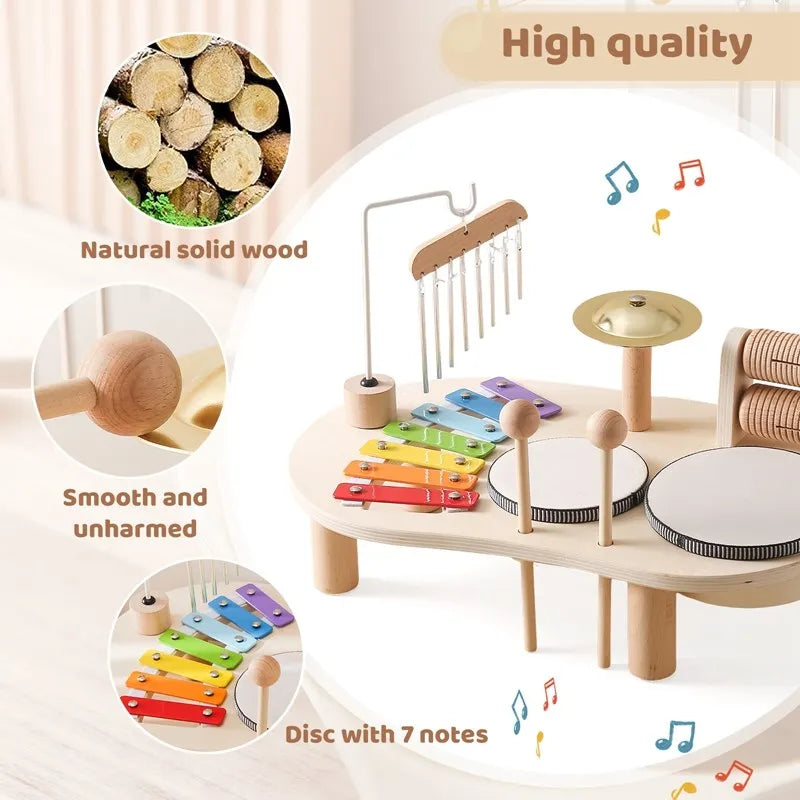 4Ever Wood™ Melody – Playful learning with sounds - Wooden music toys 3