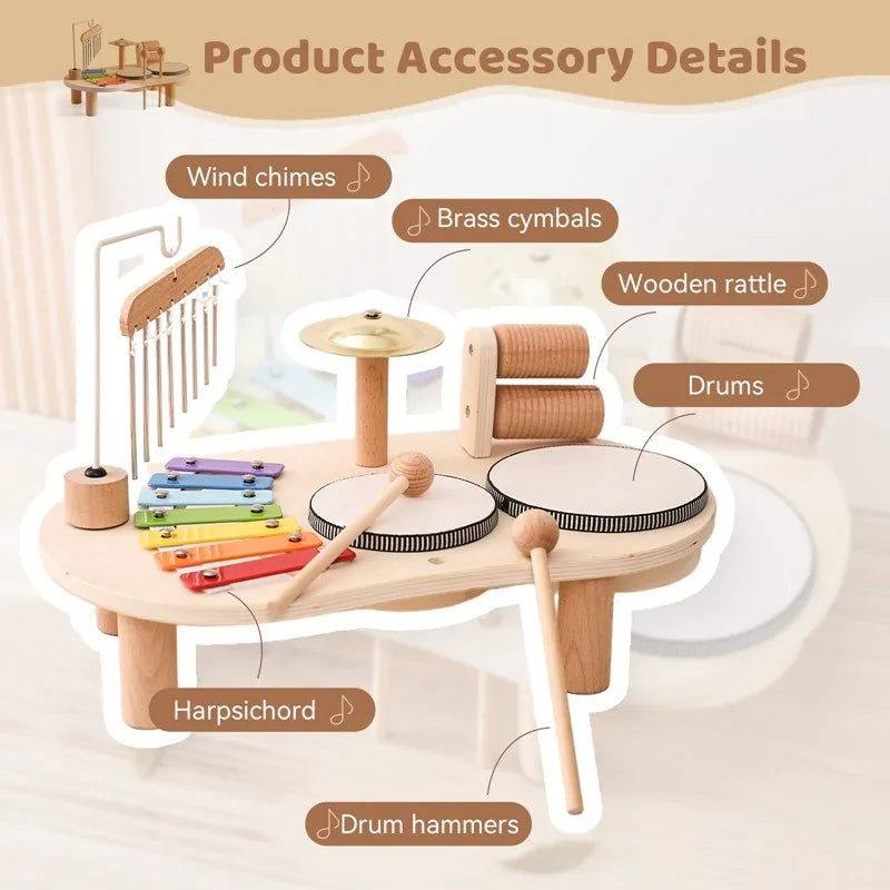 4Ever Wood™ Melody – Playful learning with sounds - Wooden music toys 4
