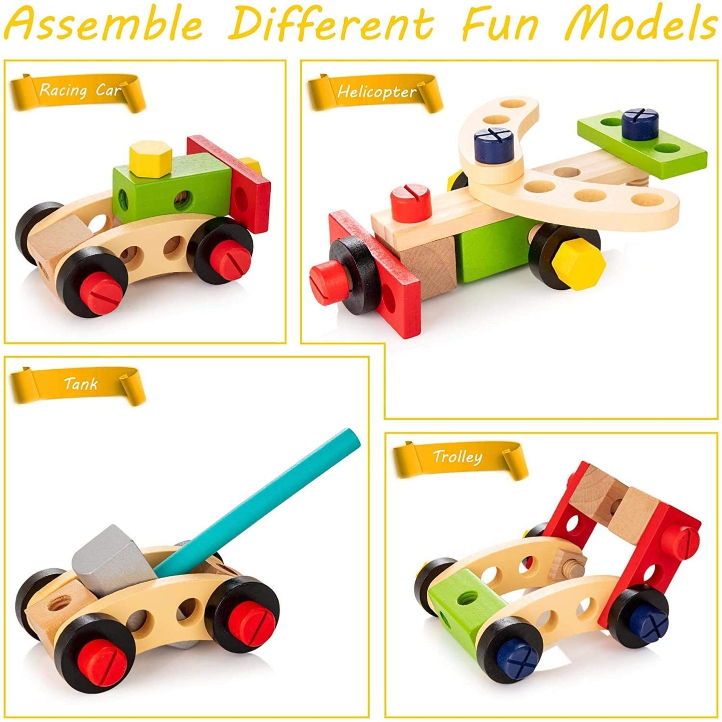 4Ever Wood™ | Educational Wooden Tool Box Toy 2