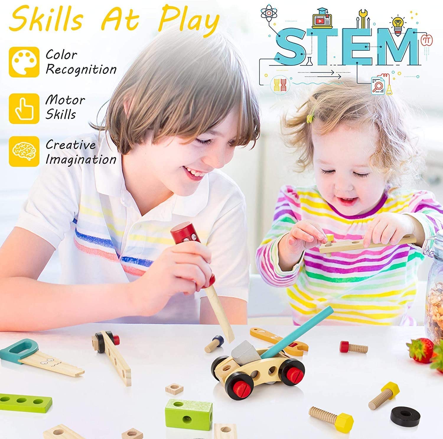 4Ever Wood™ | Educational Wooden Tool Box Toy 4