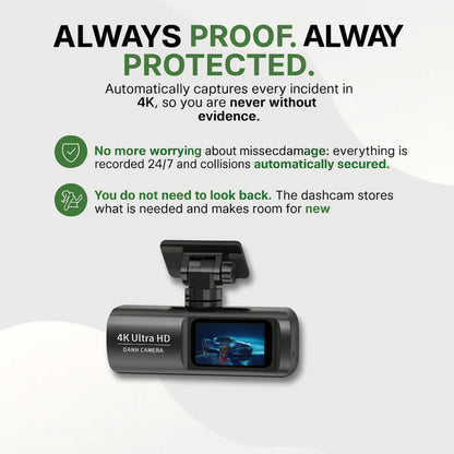 4K HD Car Camera WiFi GPS Night Vision Dash Cam