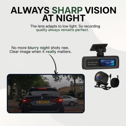 4K HD Car Camera WiFi GPS Night Vision Dash Cam