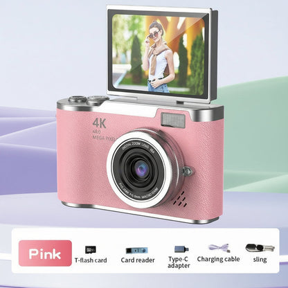 4K Digital Camera Compact Vlogging Camera with Flip Screen 17