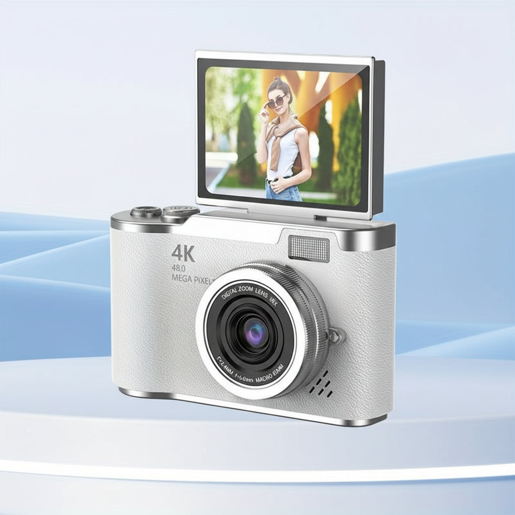 4K Digital Camera Compact Vlogging Camera with Flip Screen 9
