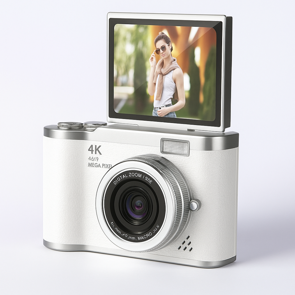 4K Digital Camera Compact Vlogging Recorder with Flip Screen 2