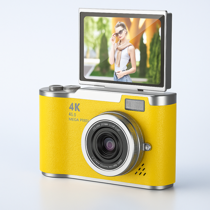 4K Digital Camera Compact Vlogging Recorder with Flip Screen 7