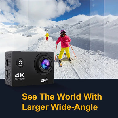 Ultra HD Waterproof Action Cam with WiFi for Vlogging