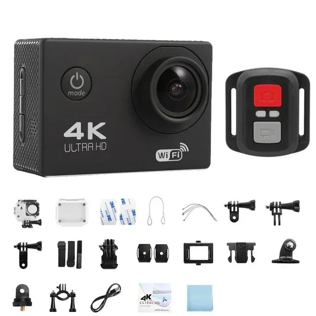 Ultra HD Waterproof Action Cam with WiFi for Vlogging