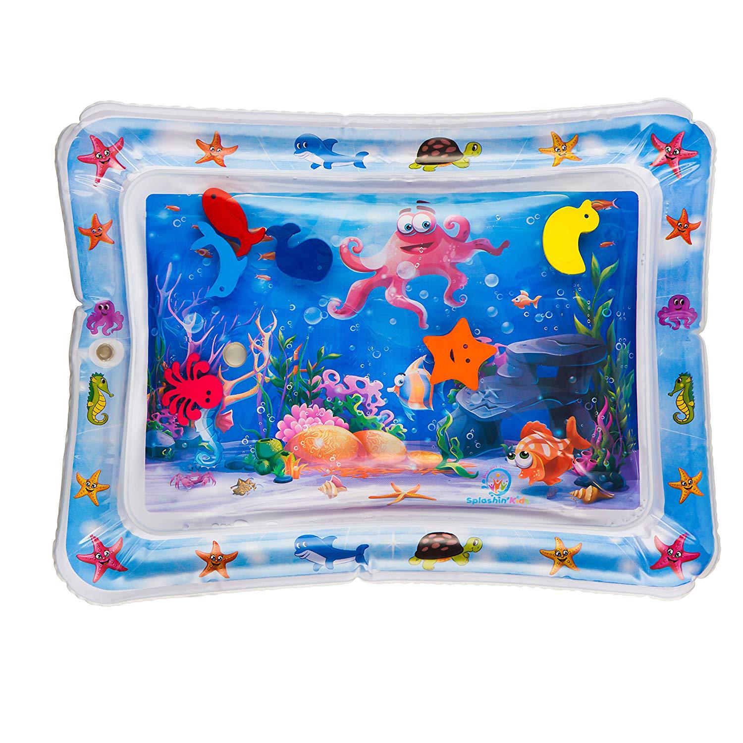 Fun Baby Splash Play Mat for Tummy Time - Lusomart