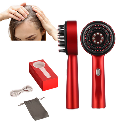 Portable Rechargeable Scalp Massager With LED Light Therapy