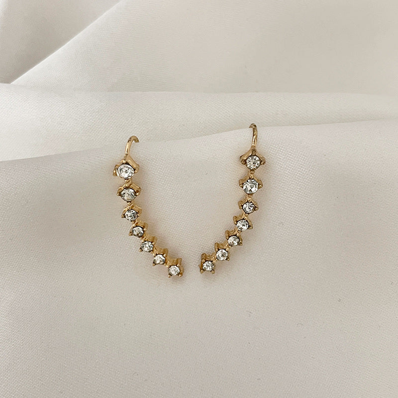 Sparkling Diamond Stud Earrings