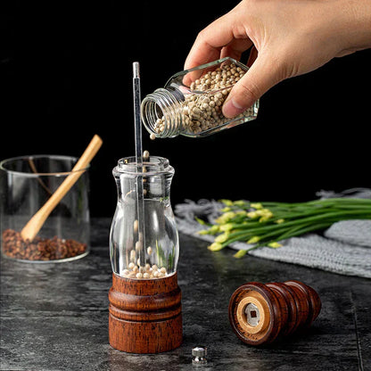 Natural Wood Salt Pepper Grinders