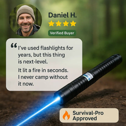 Bright Heavy-Duty Waterproof Outdoor Laser Torch Light