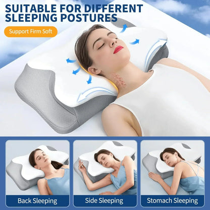Contour Memory Foam Pillow for Neck Pain Relief