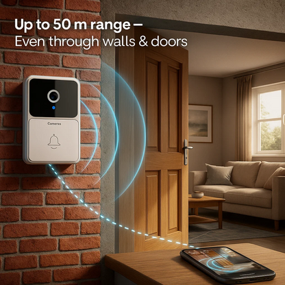 Wi-Fi Video Doorbell with Motion Detection and Audio
