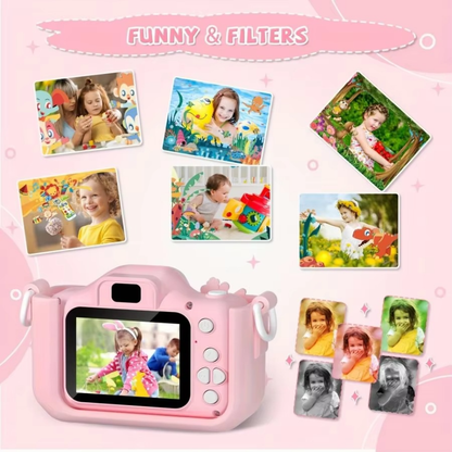 Fun Kids Digital Camera with 32GB and Rechargeable Battery