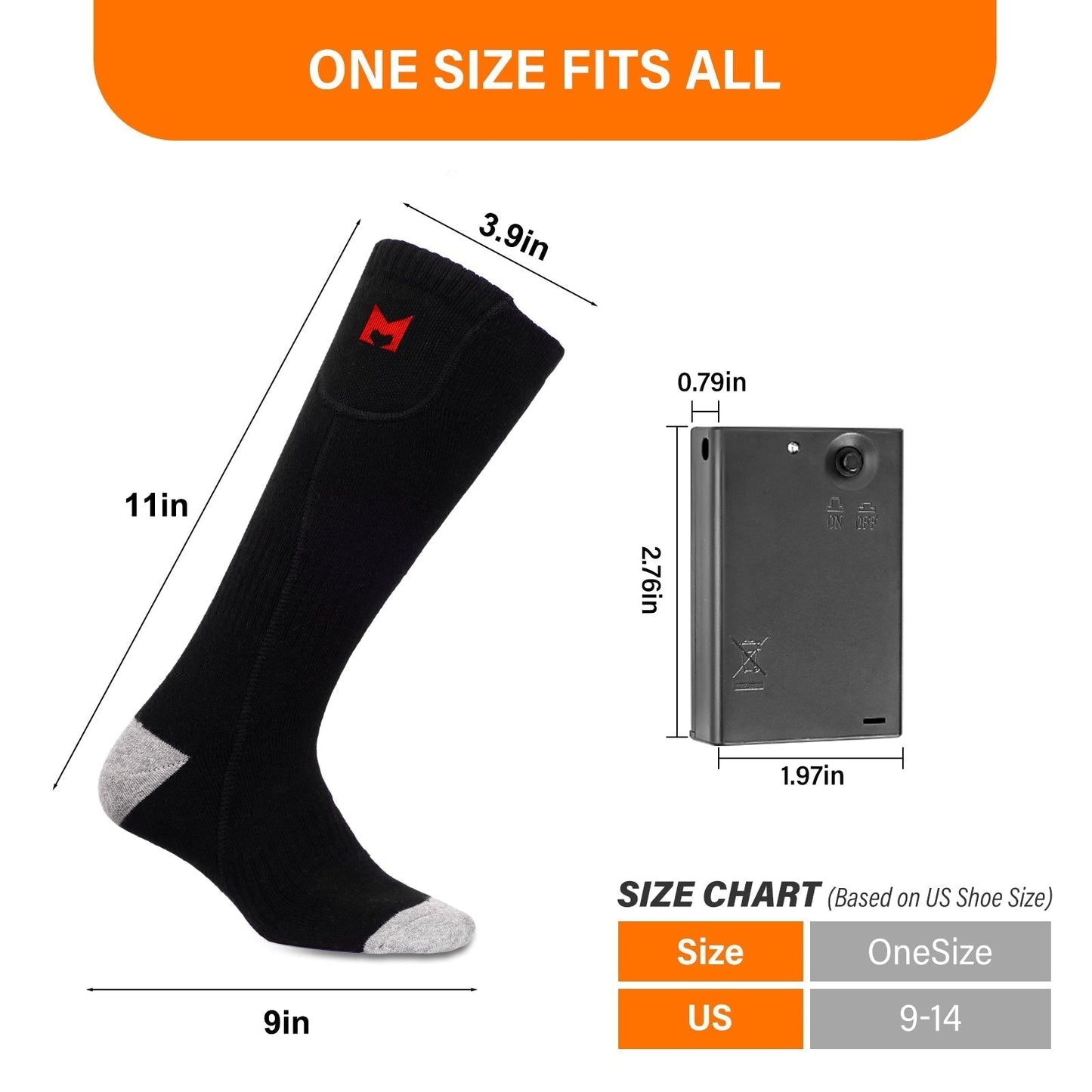 Warm Electric Heated Socks for Men and Women