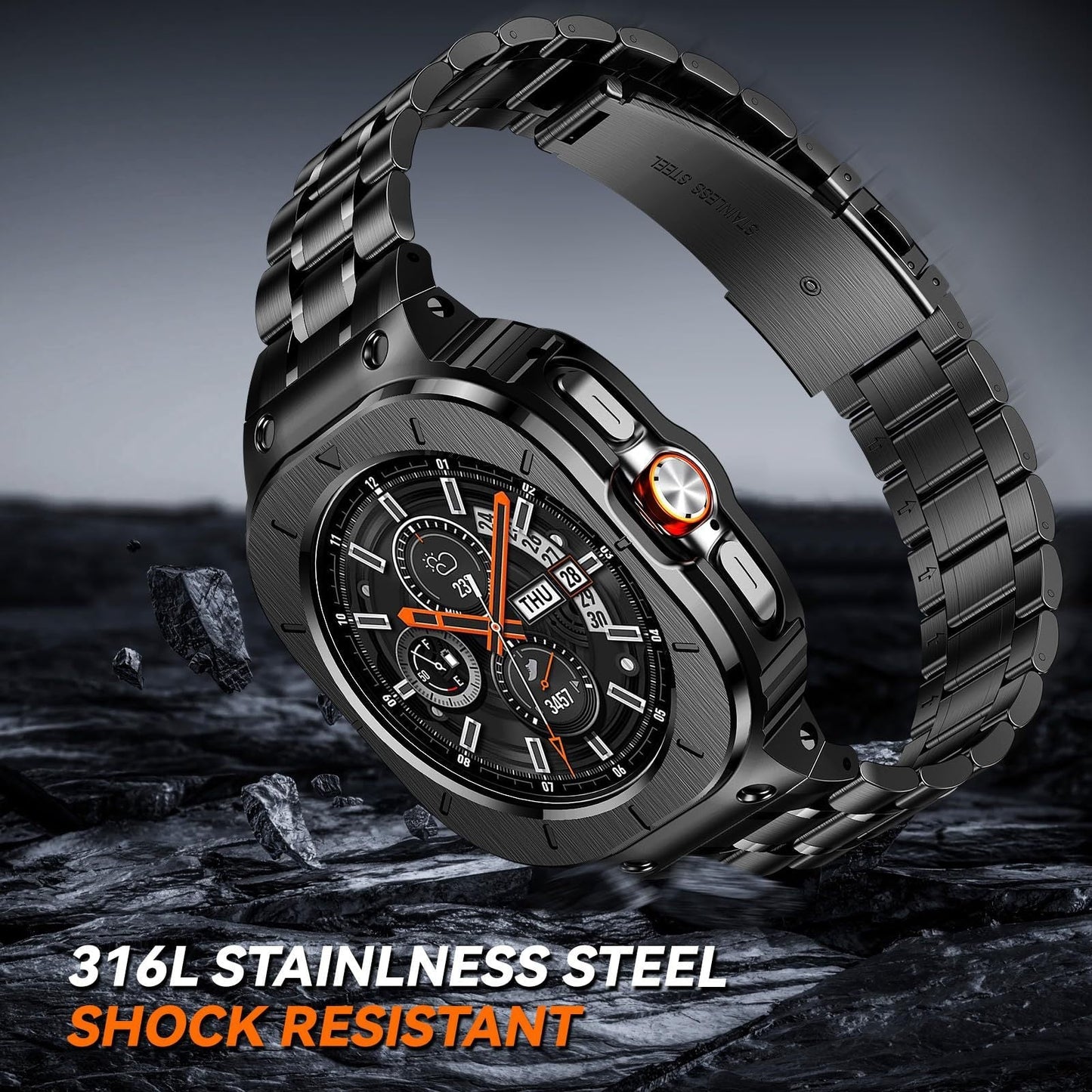 Durable Shockproof Cover Set For Galaxy Watch Ultra 47mm