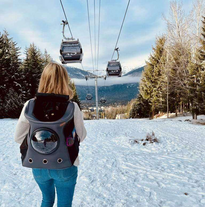 Breathable Pet Carrier Backpack with Mesh Window