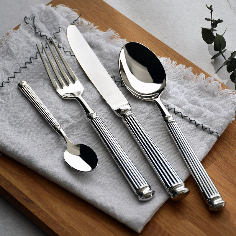 Premium Stainless Steel Flatware Set With Polished Finish