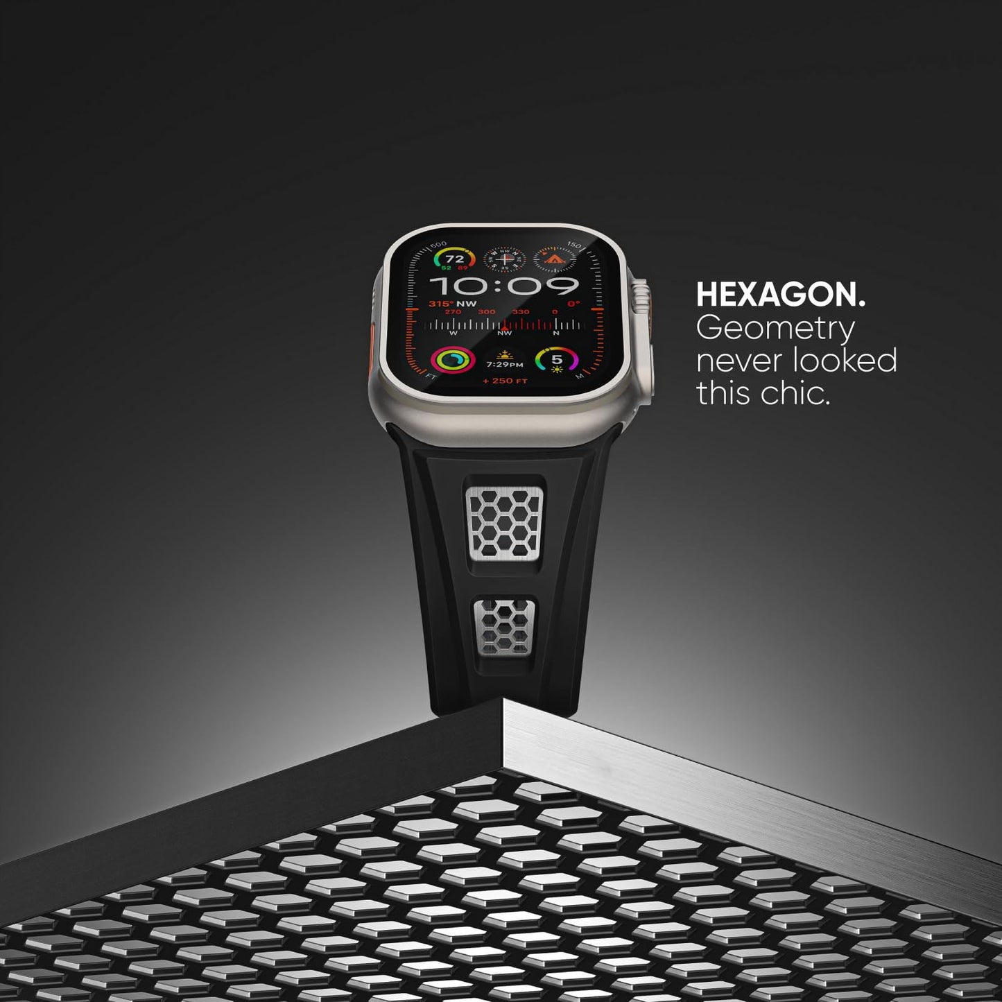 Durable Silicone Fitness Strap for Smartwatch