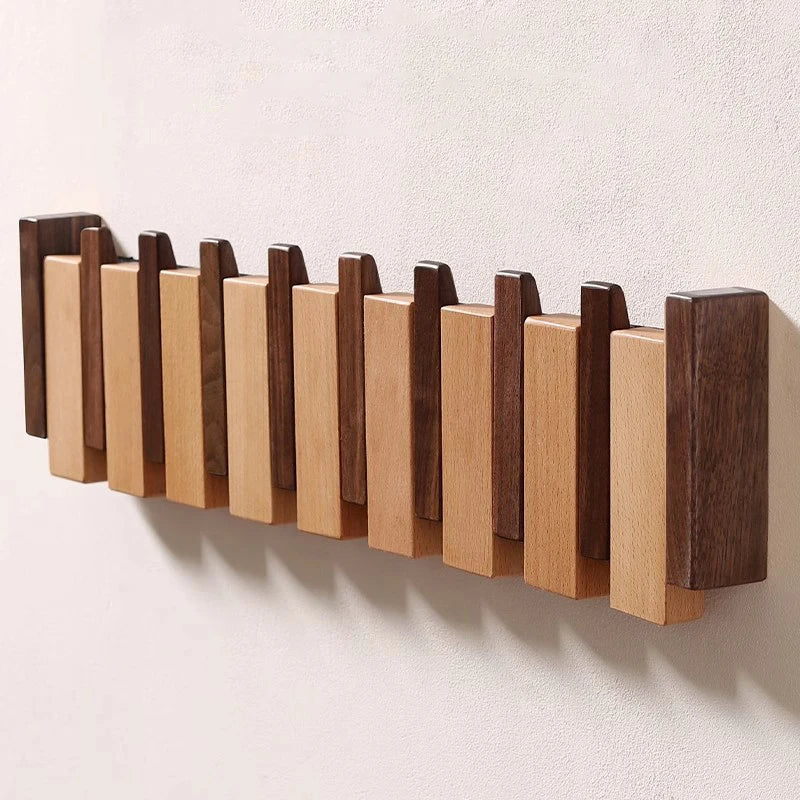 Rustic Wood Coat Hook - Premium Storage Rack