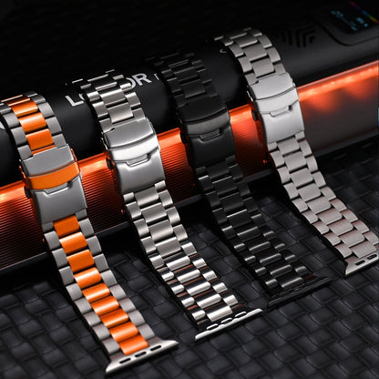 Durable Metal Watch Strap With Secure Lock for Apple Watch