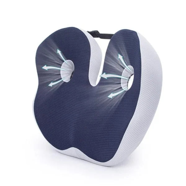 Contoured Gel Seat Cushion for Back Pain Support