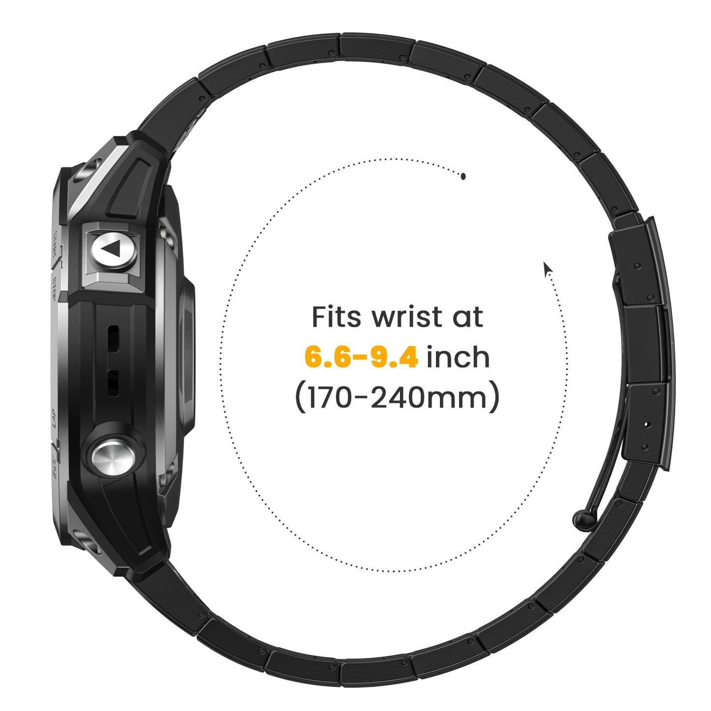 Durable Metal Strap for Garmin Fenix 8 7X 6XP Watches