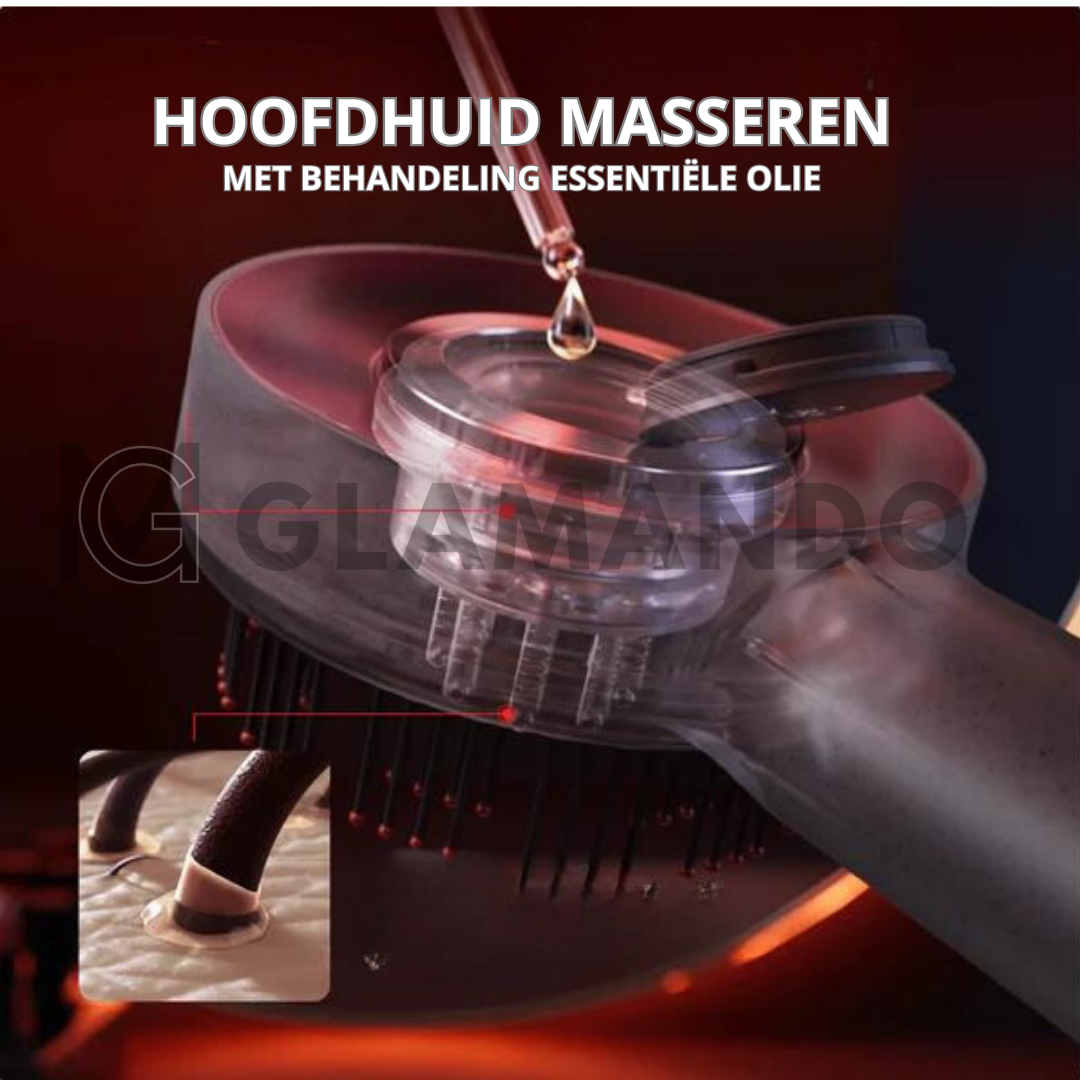 Rejuvenating Scalp Massager With LED Light And Variable Speeds