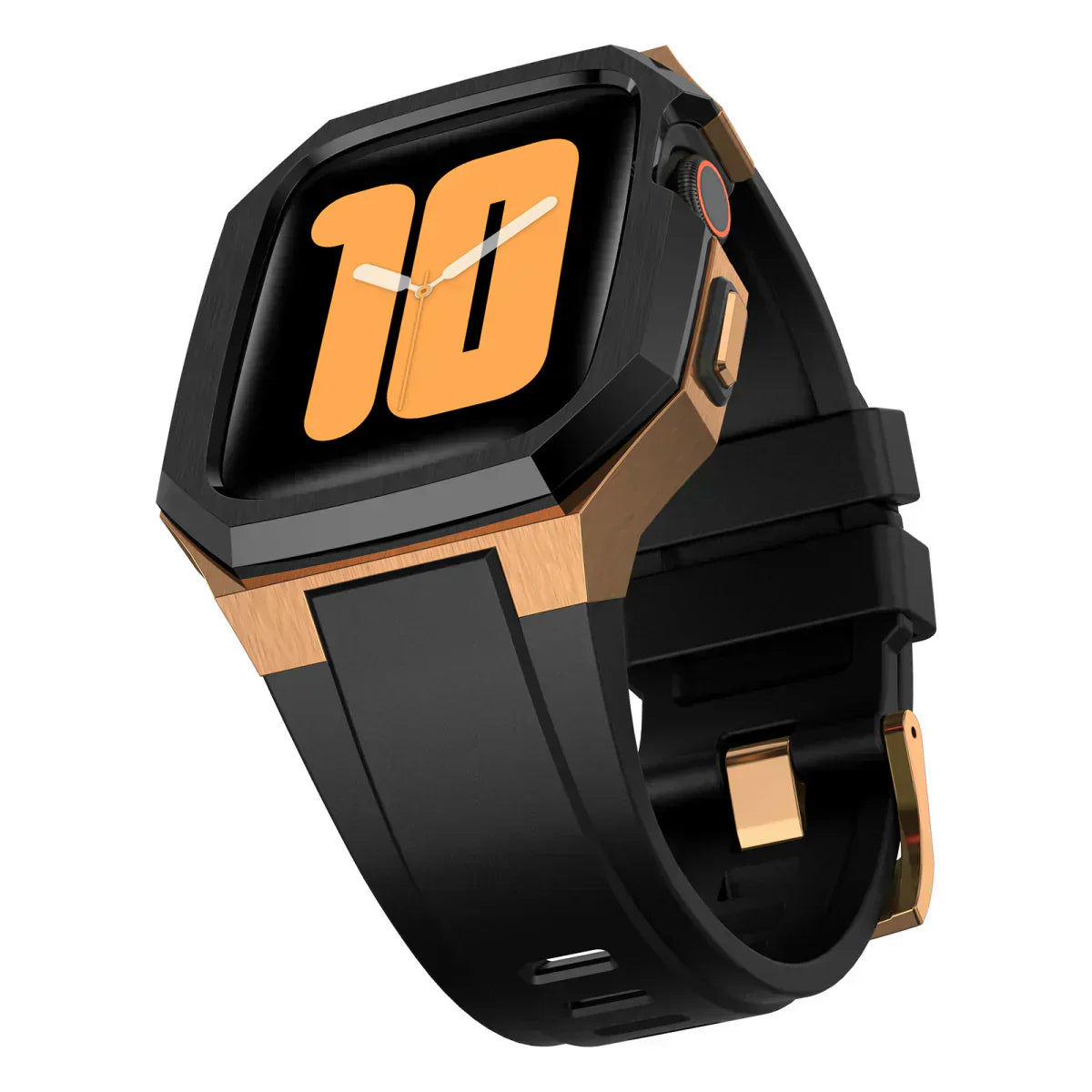 Colorful Rubber Apple Watch Strap With Metal Case