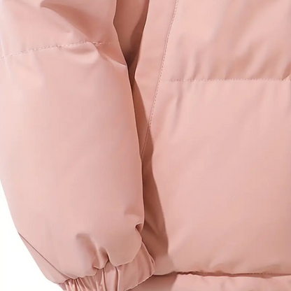 Warm Women's Hooded Puffer Coat for Winter
