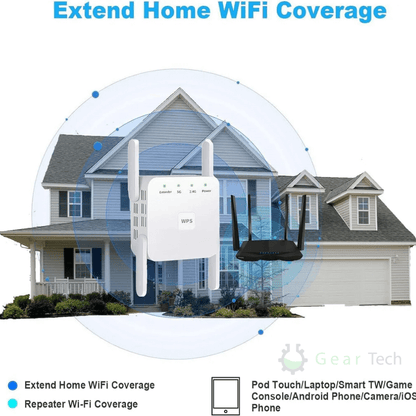 Fast Dual Band 5G WiFi Booster for Home Network