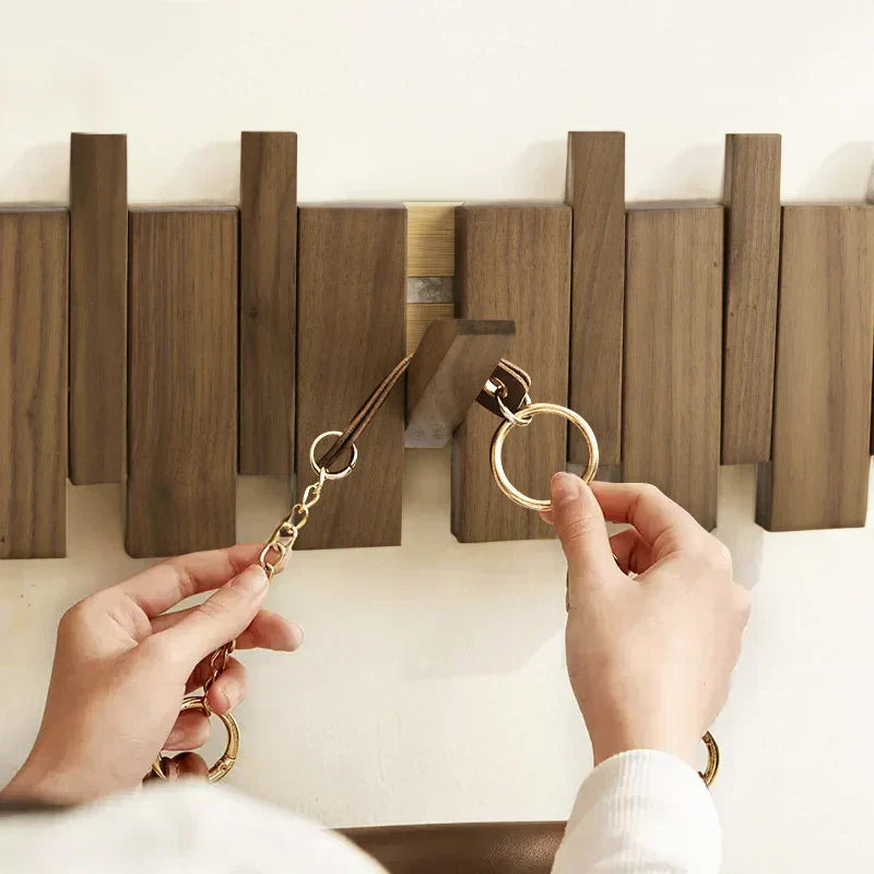 Natural Wood Piano Storage Rack in Beech or Walnut