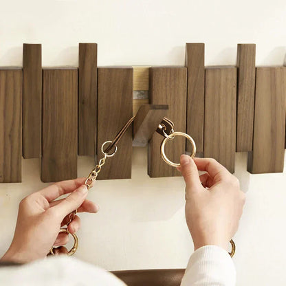 Natural Wood Piano Storage Rack in Beech or Walnut