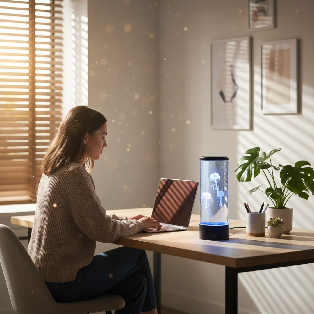 Soothing LED Jellyfish Table Lamp