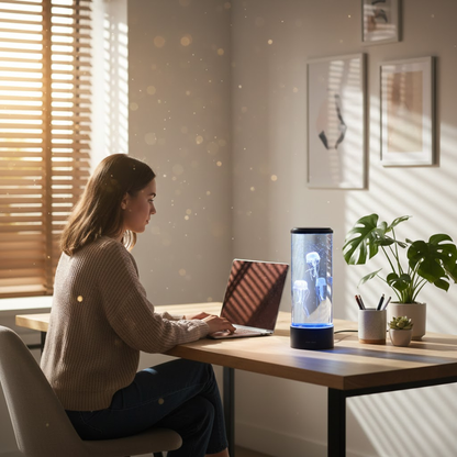 Soothing LED Jellyfish Table Lamp