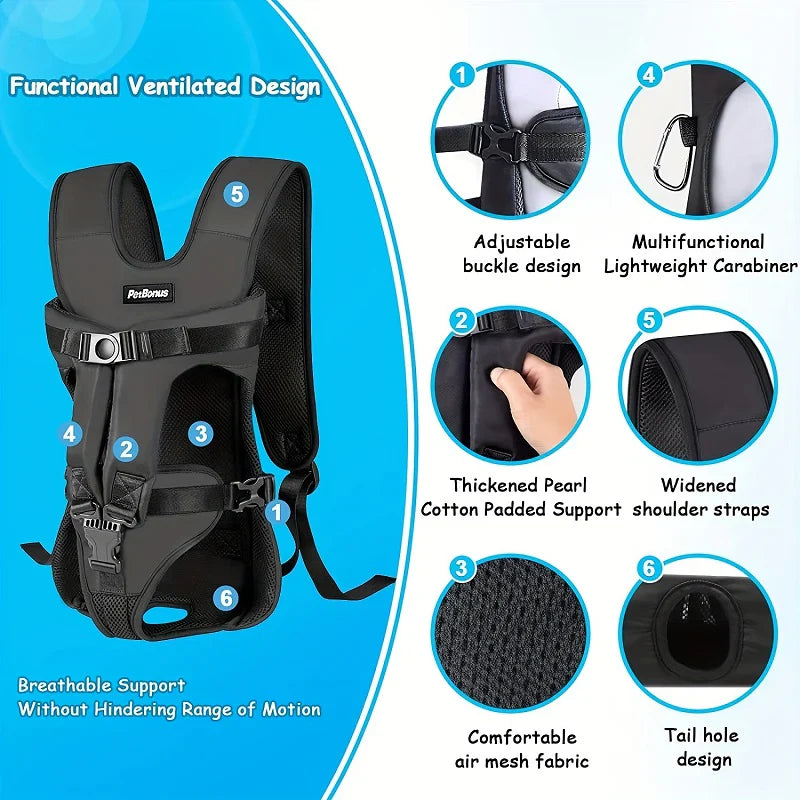 Paw Friendly Outdoor Pet Backpack Carrier