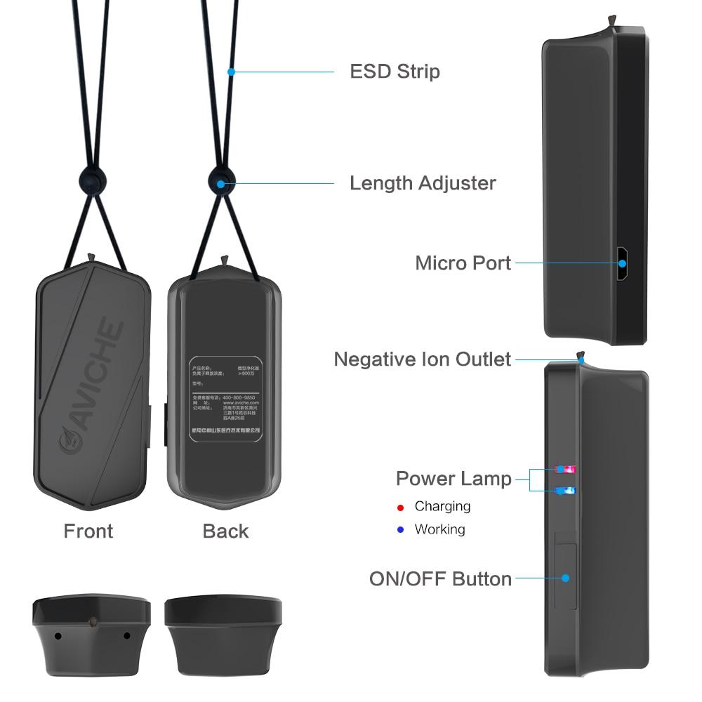 Compact Air Purifying Pendant Necklace