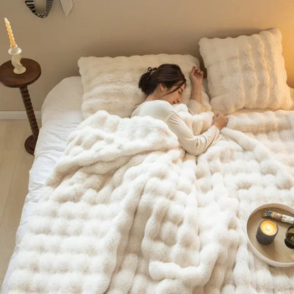 Soft Wool Throw Blanket for Cold Winter Nights