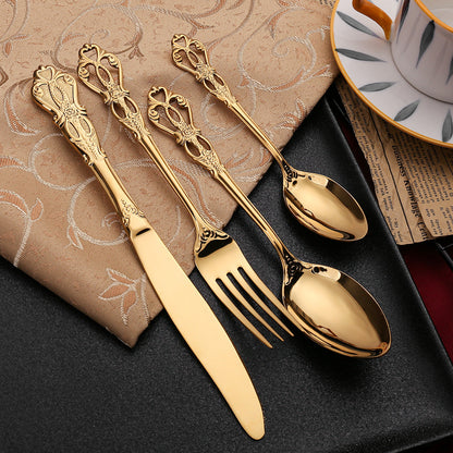 Durable Metal Kitchen Utensil Set with Polished Finish